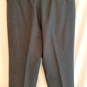 GUC Black Pin Stripe Cuffed Slacks